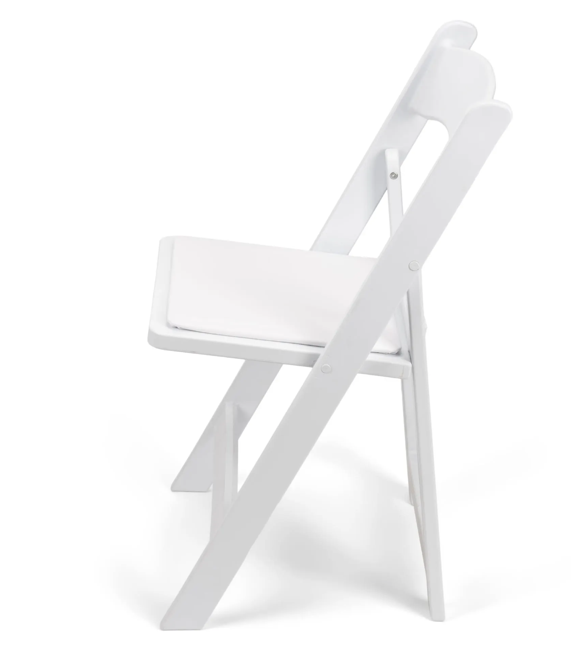 White Resin Folding Chair