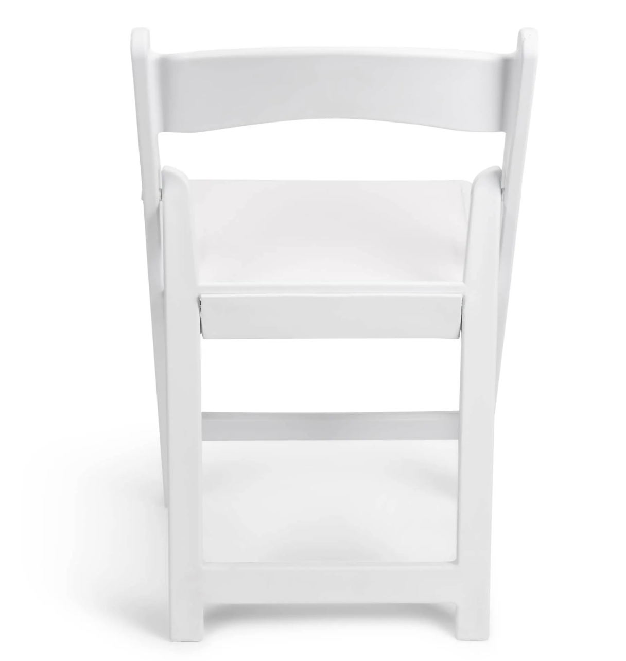 White Resin Folding Chair