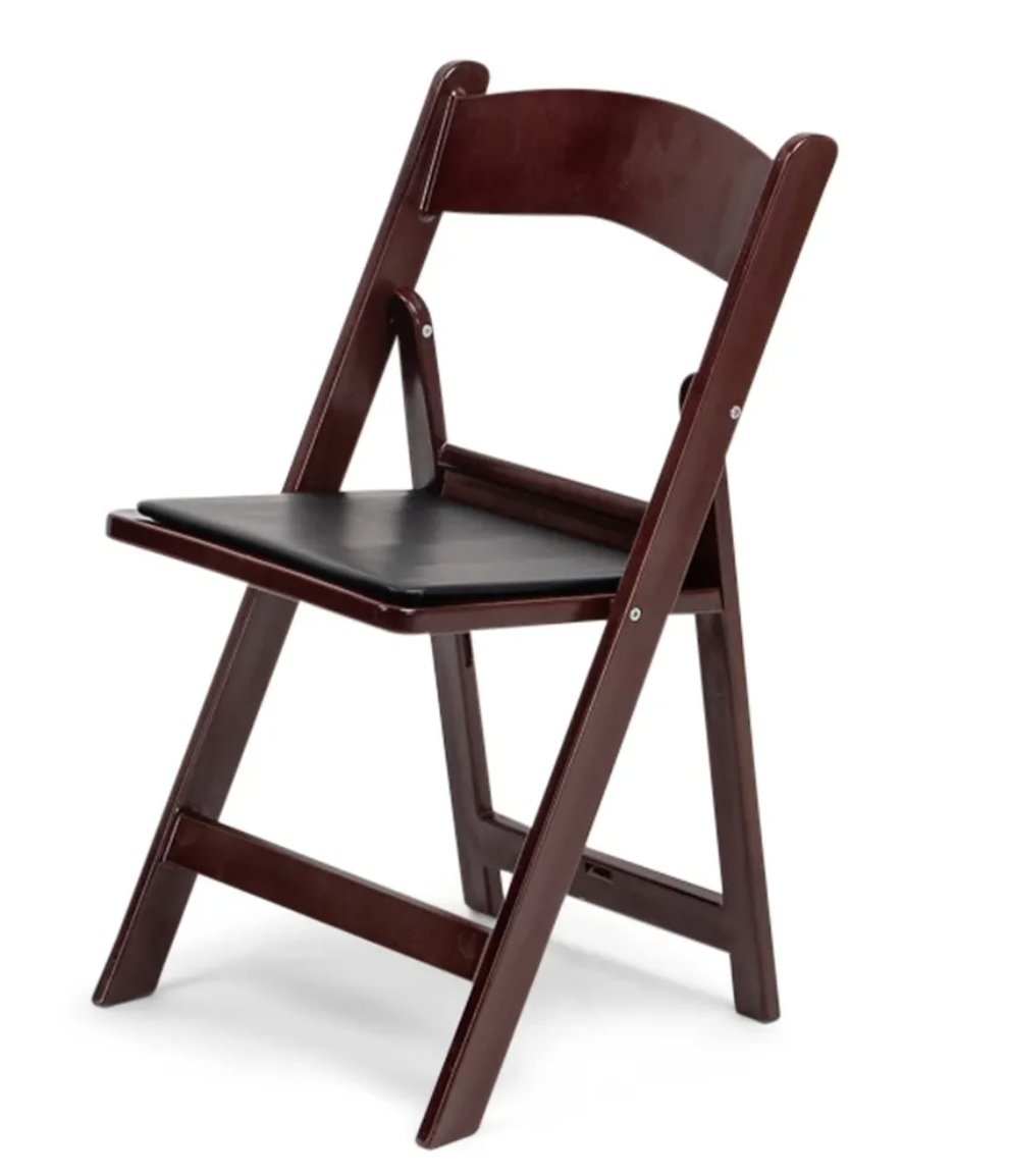 White Resin Folding Chair
