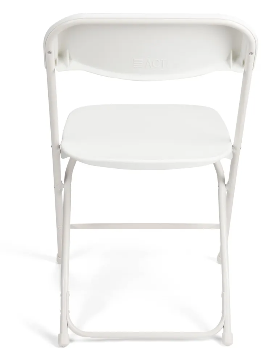 White Plastic Folding Chair