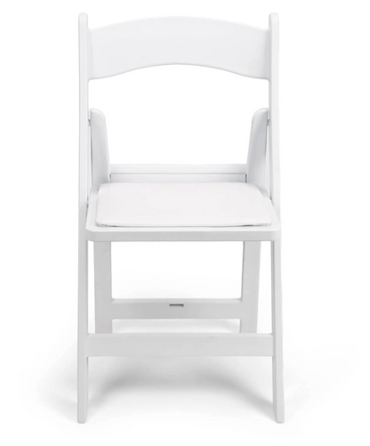 White Resin Folding Chair