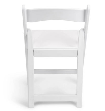 White Resin Folding Chair