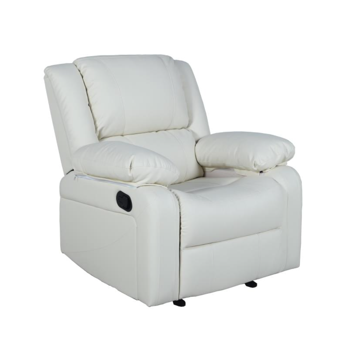 Harmony Series Cream LeatherSoft Recliner