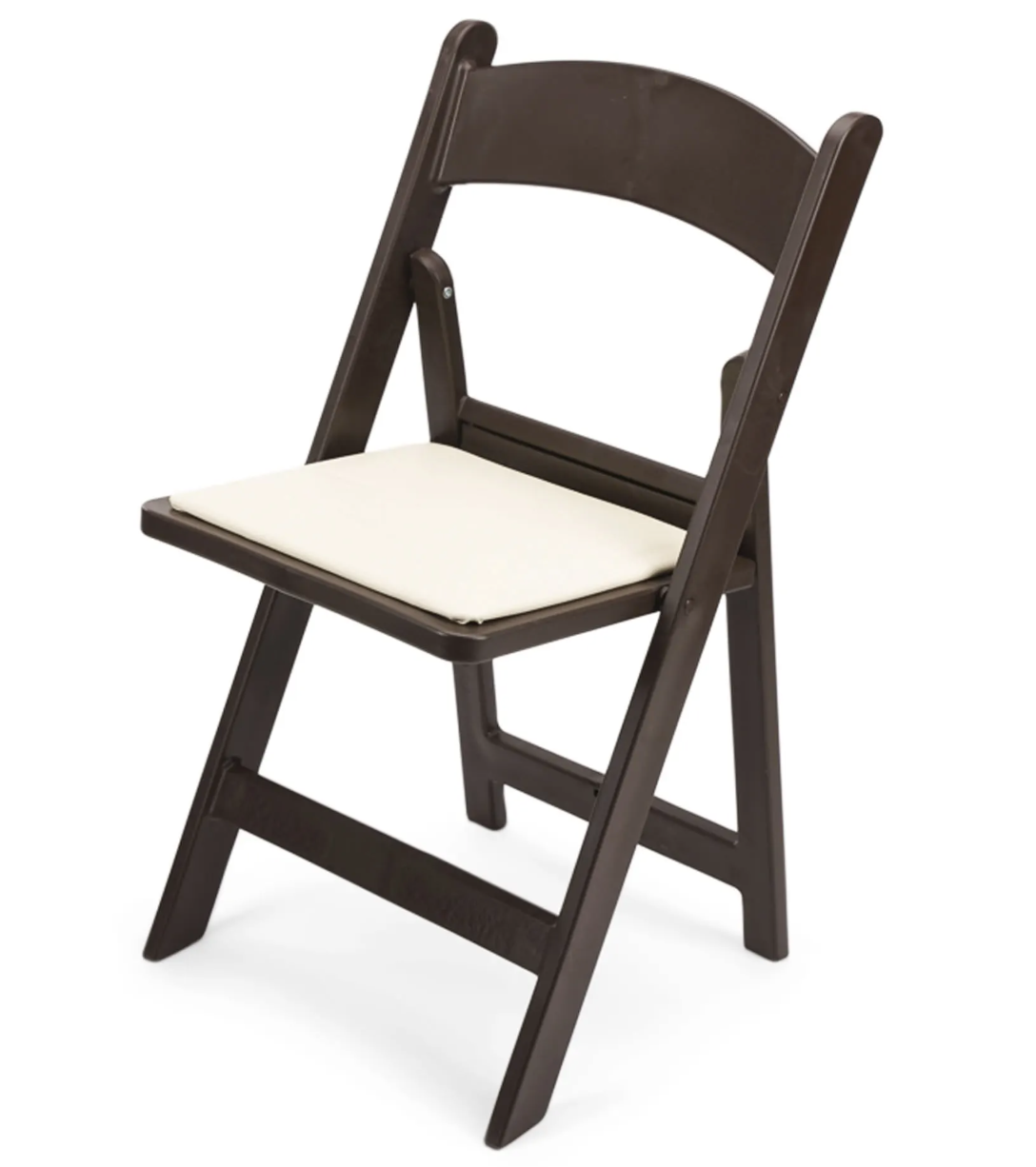 White Resin Folding Chair