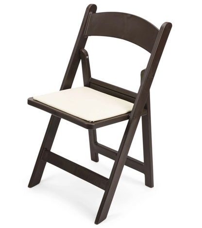 White Resin Folding Chair