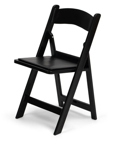 White Resin Folding Chair